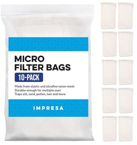 IMPRESA Products 10er-Pack Mikrofilterbeutel, passend für Water Tech Pool Blaster Pool-Staubsauger