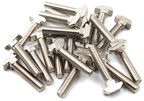 4545 M8X20 T Bolt Set Schraube Verschluss Werkzeug für t-slotted Aluminium Extrusion Carbon Stahl (20 Stücke)