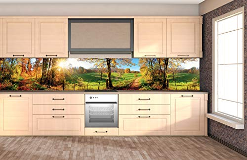 Dimex Küchenrückwand Folie selbstklebend Wiese | Klebefolie - Dekofolie - Spritzschutz für Küche | Premium QUALITÄT - Made in EU | 350 cm x 60 cm