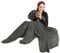 CelinaTex Oeko-TEX Footy - Morbida coperta con i piedi, 150 x 180 cm, colore: grigio