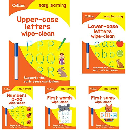 Collins Easy Learning Preschool Wipe-Clean - 6 books set