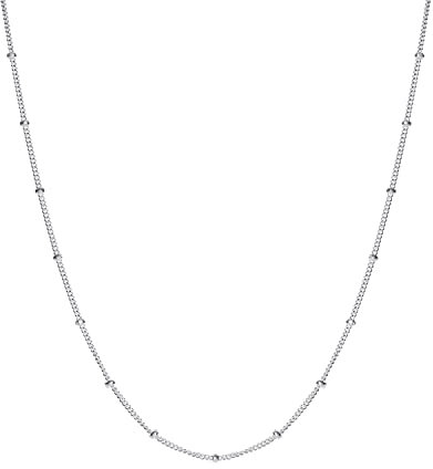 Schmuck Frauen Kette Kügelchen Silber Geschenke