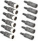 RUNCCI-YUN 12pcs Connettore DIN 4 Pin, Maschio/Femmina per Saldatura, Audio Altoparlanti, per Connettere Sintetizzatori e Tastiere