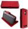 caseroxx Bookstyle Handytasche für Emporia Smart 4 in rot – Klapphülle aus Kunstleder mit Kreditkartenfächern, Magnetverschluss, Standfunktion & Rundumschutz für Display und Gehäuse