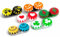 SPORTS WORLD VISION Seasonal Fun Contact Lens Cases Cute Screw Top Travel Storage Contact Lens Box L/R Eyes Holder Container, Outdoor Mini Contact Lens Storage case, 3 Cases in Same Style (Smiley)