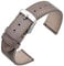 ANNEFIT Bracelet Montre 18mm, Bracelets de Remplacement Cuir à Libération Rapide pour Femme Homme (Gris)