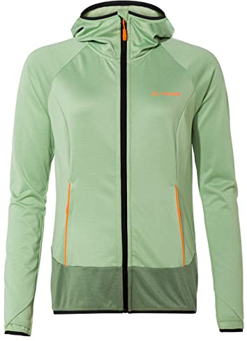 VAUDE Fleecejacke Damen - Tekoa Fleece Jacket II, funktionelle Fleece-Übergangsjacke mit Kapuze, warme Zwischenjacke zum Wandern mit Stretch-Anteil