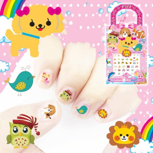 Nagelsticker,Selbstklebend Nagelaufkleber 6 Tier Blatt Cartoon Prinzessin Nail Art Abziehbilder DIY Nail Art Dekoration für Frauen Mädchen Kinder