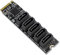 WANGCL NVME zu SATA Adapter M.2 zu SATA Konverter 5Port mit Aluminium Radiator Unterstützung PM Funktion