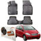 Trimak Passgenau 3D Fussmatten Auto Kompatibel mit Mercedes A Klasse W169 2004-2012 Auto Zubehör 1. Und 2. Reihe Gummimatten Autos TPE Allwetter Geruchlos rutschfest Vorne und Hinten Schwartz