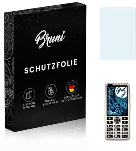 Bruni Protecteur d'écran compatible avec Kapsys Smartvision 3 Film Protecteur, cristal clair Écran protecteur (2X)