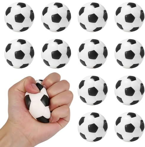 NAMIS Mini Palloni da Calcio, 12 Pezzi, 6,3 cm, Palline Sportive per Bambini e Adulti