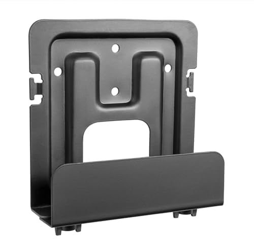 AISENS - MPC02-155 - Universal Wall Mount for Mini Pc, Router, Black