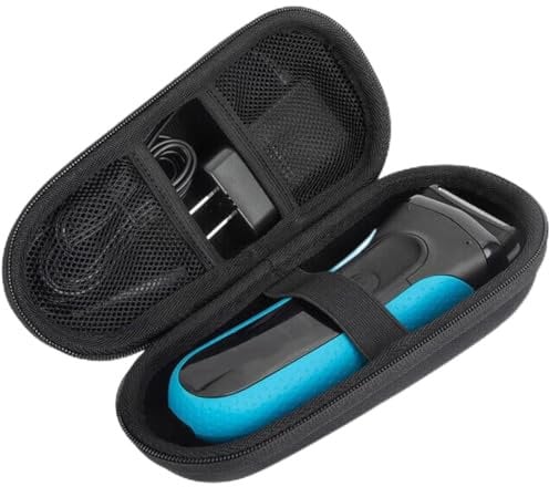 FiTspi Reisetasche für Braun Series 3/5 3040s 3010S 5018s 5140s Elektrorasierer für Herren, Hartschalen-Reiseetui, Schutzhülle Aufbewahrungstasche