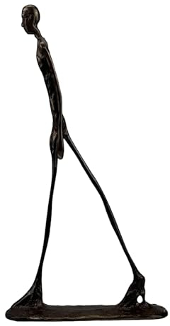 Generic Giacometti Statue Skulptur Walking Man Echte Bronze Nachbildung Vintage