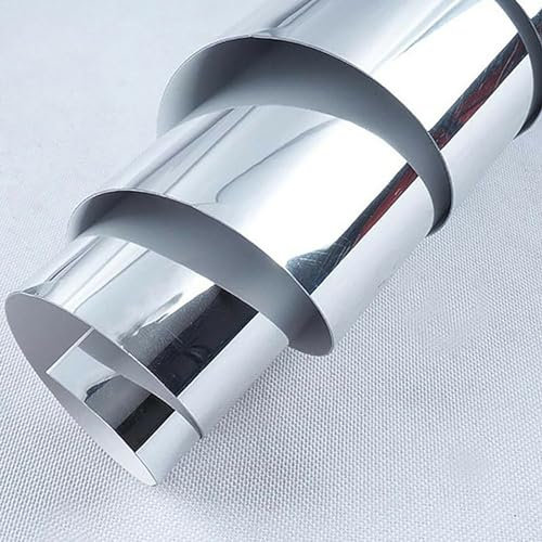 NbgrvB Spiegelfliesen,HD Kein Glasspiegel Spiegelfliesen 50x200cm,Selbstklebend Spiegelblätter Flexibler Spiegelfolie,Selbstklebend Acrylic Wanddekoration Dekospiegel Wandspiegel