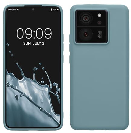 kwmobile Hülle kompatibel mit Xiaomi 13T / 13T Pro Hülle - weiches TPU Silikon Case - Cover geeignet für kabelloses Laden - Antique Stone
