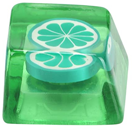 Resin Keycap Handcrafted CorrosionResistant Universal Mechanical Keyboard Accessories (Lime)