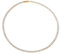 UNSHINEBAR Tennis Kette für Herren und Damen - Streetwear Iced Out Chain aus Edelstahl und 18K Gold - Wasserfeste Halskette 5mm Breite (45cm, Gold)