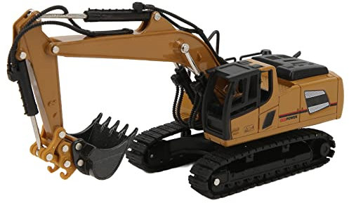 Pala de Ruedas Robusta Escala 1:60, Modelo para Vehículos de Astillado, Juguetes de Aleación de Plástico Marrón para Niños