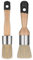 2 Pcs Chalk Paint Brush, Round Paint Brush for Furniture Natural Bristles Stencil Brushes Compatible with All Types of Chalk Paints for Painting Home Decor DIY Art Crafts (Black)