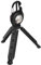 EMUKOEP Small COB Flashlights, 3 Light Modes, Rechargeable, Multifunctional, Black, Portable Flashlight with Tripod for Home Fishing