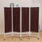 Stellwand Sichtschutz - Faltbarer Raumtrenner, Klappbarer, Medizinischer Sichtschutz Auf Rädern, Für Sichtschutztrennwand Im Innenbereich, Temporäre Wand Im Büro/Schönheitssalon/Krankenhaus(Brown)
