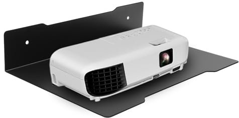 VinBee Projector Shelf, Wall Mount Floating Shelf Projector Stand Rack Holder Floating Shelf for Projector Mount Shelf Router Shelf Storage Box Modem Cable Shelf