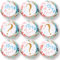 Blumomon 40Pcs Boy or Girl Edible Cupake Toppers Edible Gender Reveal Cake Decoration Blue and Pink Glitter Baby Shower Party Decorations Supplies