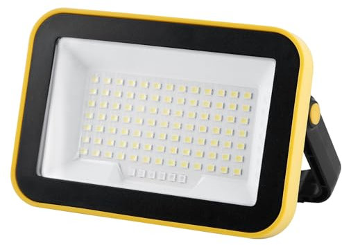 40W Rechargeable Work Light with Tripod Hole, 2400LM LED Work Light Battery Powered, Waterproof Portable Work Light Cordless Job Site Lighting 180° Rotate for Garage Camping Car Repairing 1 Pack