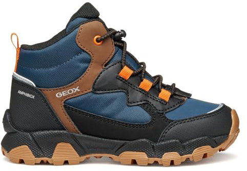 Geox JUNIOR J MAGNETAR Boy B ABX Sneakers Navy/Brown 34_EU