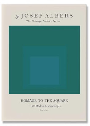 Waeta Rnvzx Josef Albers Poster Josef Albers Hommage an das Quadrat Leinwand Malerei Abstrakte Wandkunst Josef Albers Drucke Für Wohnkultur Bilder 50x70cm Kein Rahmen