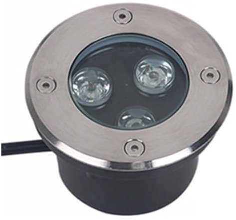 OrbitCob Faretto LED da Incasso Per Esterno Ultrasottile da 3W In Acciaio Inox Impermeabile IP67 per Giardino, Terrazzo, Pavimento, Prato(Verde,12V)