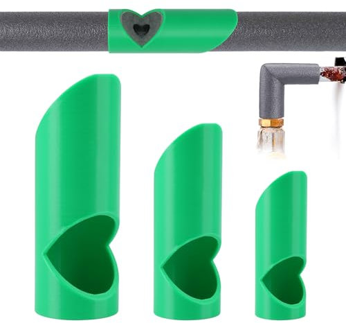 3 Stück Rohrisolierung Schaumstoff Schneider, 15 mm 22 mm 28 mm Rohrisolierung Schablone Rohrisolierungs Schaumstoffschneider, Rohrisolierung Schneidehilfe, für Häusliche und Industrielle