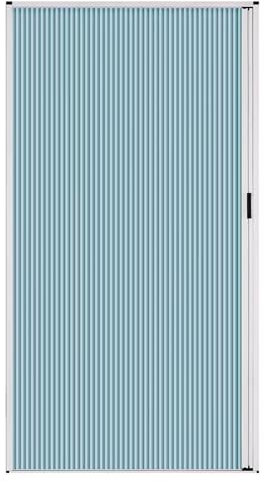 Porte coulissante en accordéon en polyester avec serrure interne - 122 x 203 cm