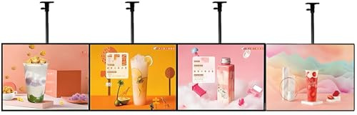 SHENGSHIYU LED-Anzeigetafel,Stehende Menüanzeige,LED-Anzeigetafel,Höhenverstellbar,Dreh- & Neigbar,Hellig,Klar,Wandmontage,LED Leuchtkasten für Hervorragende Visuelle Präsentation 500 * 700mm
