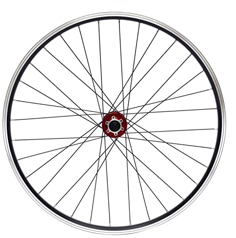 Bdneygtyr 27.5 Zoll Laufrad Set, Hinterrad 27.5 Zoll mit 7-12 Fach Kompatibilität, Fahrradfelge aus Aluminium 200kg Tragkraft, Fahrrad Vorderrad Schwarz mit Roter Nabe