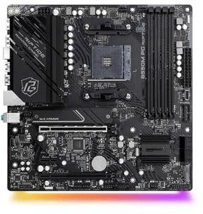 motherboard Fit For ASRock B550M PG RIPTIDE AM4 Motherboard B550 Support Ryzen 7 5800X3D/5600X/5700G PCIe 4.0 DDR4 WiFi M.2 RGB Micro-ATX