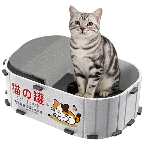 Whnbuij Katzenbett aus Filz für Katzen, für den saisonalen Gebrauch im Innenbereich zum Schlafen und Kratzen