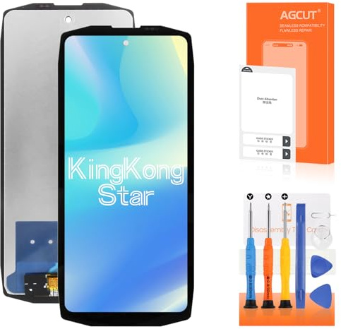 AGCUT Écran LCD pour Cubot Kingkong Star LCD Display pour King Kong Star 6,78 Pouces Écran de Rechange LCD Affichage Ecran Replacement Tactile Digitizer Assembly + Réparation, Noir