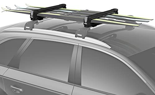 Thule SnowPack Porte-Skis/Snowboard, 4 Paires, Noir