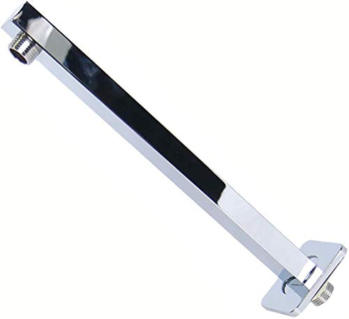Soytich 50cm Bras Axial Console Murale Métal Chromé F, Pomme de Douche Barre Coulissante Barre (Arm M3)