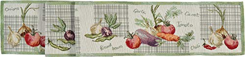 Sander Vegetables Gobelin Tischwäsche bunt Motiv Gemüse (Tischband 20x96cm)