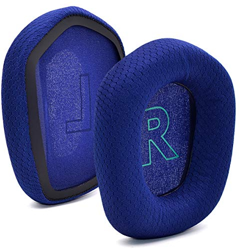 G733 - Defean - Copricuscino di ricambio compatibile con cuffie wireless Logitech G733 G 733 Lightspeed (blu)