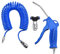 TANCUDER Luftpistole Ausblaspistole Hazet Set Druckluftpistole Air Duster Blaspistole mit Spiralschlauch und T-förmiger Schnellverbinder für Metallbauer, Automechaniker, Bauarbeiter, Maler (Blau)