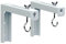 Universal Projector Screen Wall Mounted, 1 Pair Projector Screen Stand, Projector Screen Hanging Mount L-Brackets, 3.15 Inch Adjustable Projector Screen Mounting Hook Kit, Hold up to 66 lbs, White