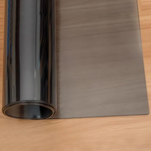 Mantel de PVC Transparente Negro,Impermeable Película de 1,5 mm,Protección de Cubierta de Mesa para Mesas de Cocina,Mesas de Comedor Café,se Puede Seleccionar el Tamaño,Rectangular(30x40cm)