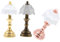 PRETYZOOM 3st Puppenstuben-tischlampe Schreibtischlampe Miniatur-nachttischlampe Lampe Für Schlafzimmer Mini-hausaccessoire Puppenhaus-Puzzle Miniaturen Tischlicht Led-mini-leuchten Metall