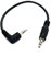 System-S Câble audio jack 15 cm 3,5 mm TRS mâle vers mâle coudé AUX Noir