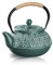 MS WGO TH2-LV Cast Iron Loose Leaf Teapot with Infuser, Traditional Japanese Tetsubin Tea Kettle, Stovetop Heat-Resistant Teapot with Removable Strainer